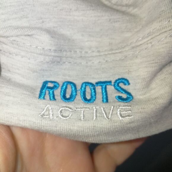 ROOTS ACTIVE Light Grey Athleisure Stretchy Long Sleeves Sweatshirt Size Large - Picture 8 of 14